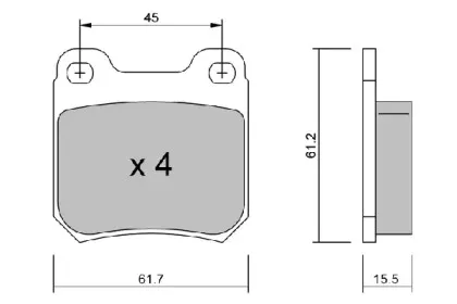 Комплект тормозных колодок, дисковый тормоз AISIN купить